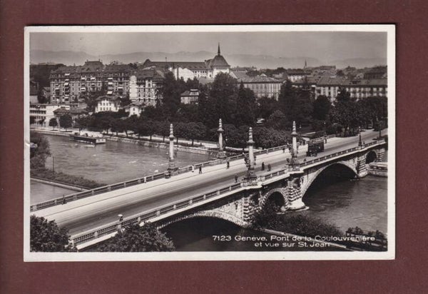 GENEVE - Pont de la Coulouvrenière - 1929