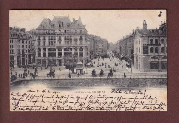 GENEVE - La Corraterie - 1900 UPU