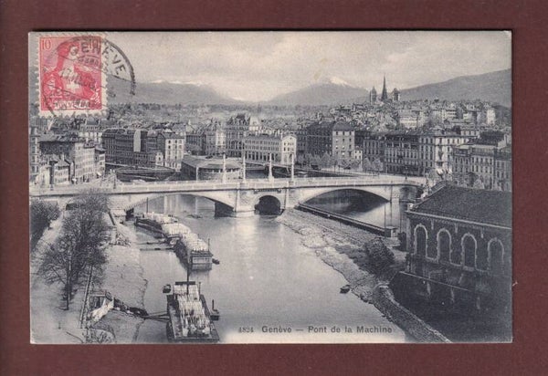 GENEVE - Pont de la machine - 1908