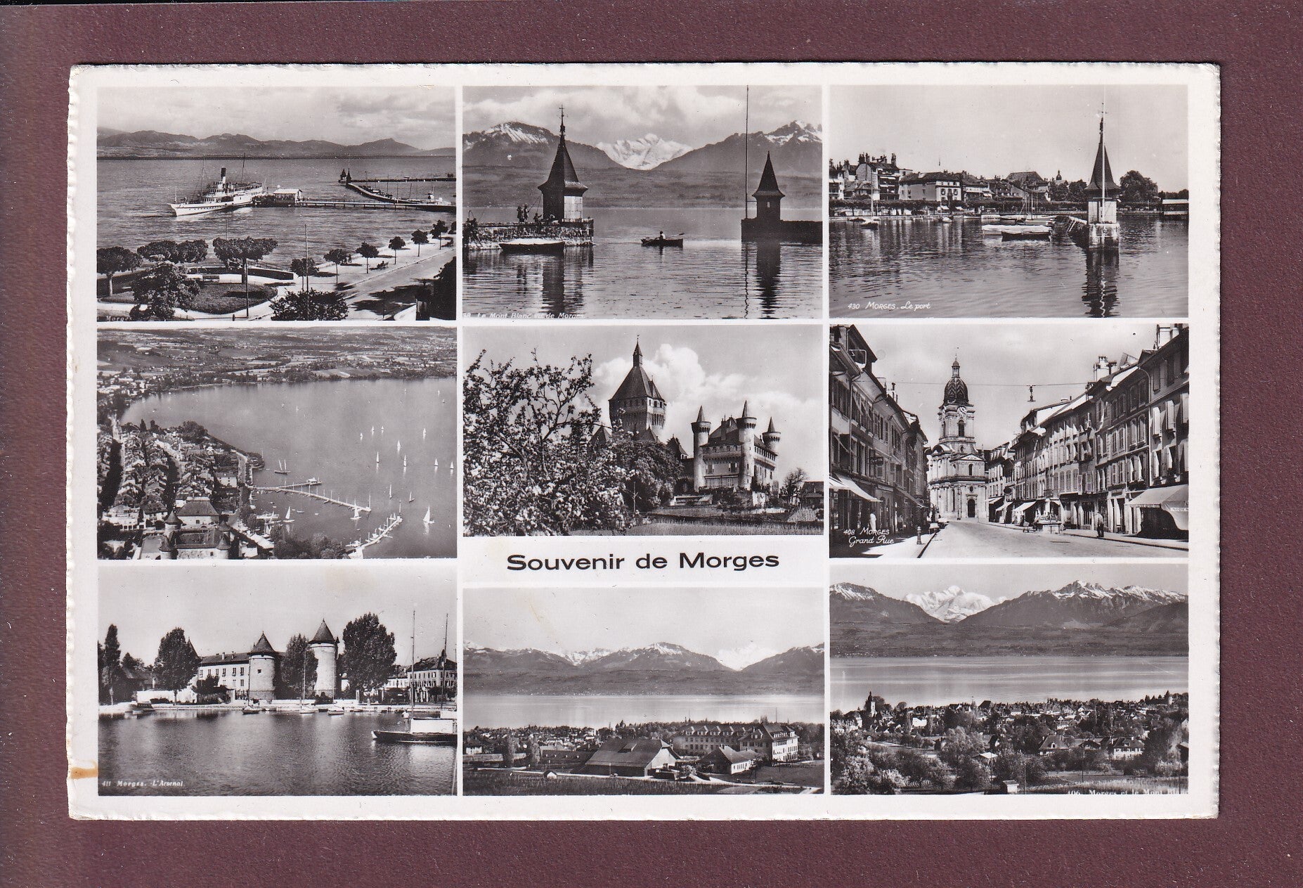 Souvenir de MORGES - 9 images - 1955