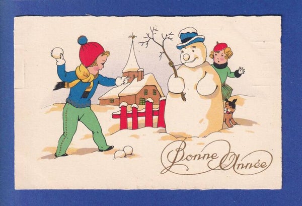 NOUVEL AN - Enfants - Bonhomme de neige