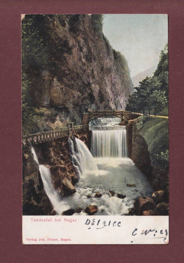 TAMINAFALL bei Ragaz - 1904