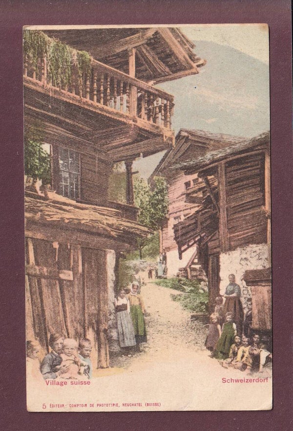 VILLAGE SUISSE / SCHWEIZERDORF - 1916 CPN