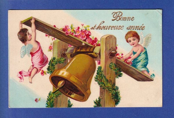 NOUVEL AN - Anges - Cloche - 1906