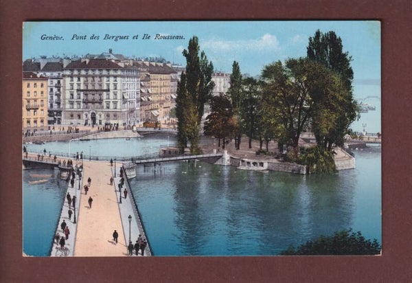 GENEVE - Pont des Bergues - 1914