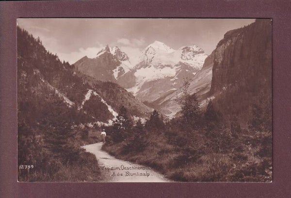 Weg zum OESCHINENSEE - Blümlisalp - 1920
