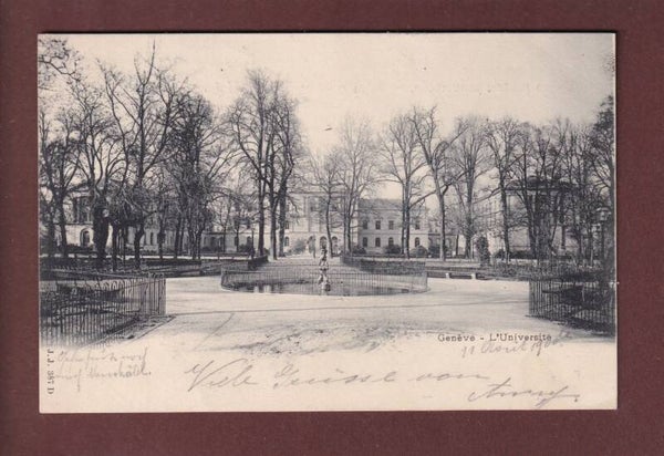 GENEVE - L'Université - 1900