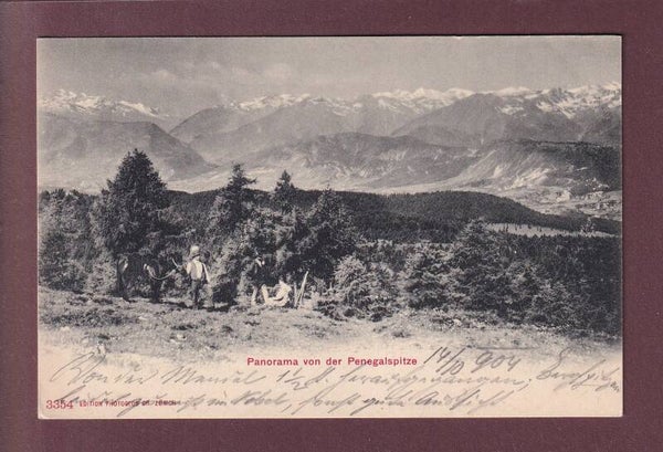 Panorama von der PENEGALSPITZE - 1904