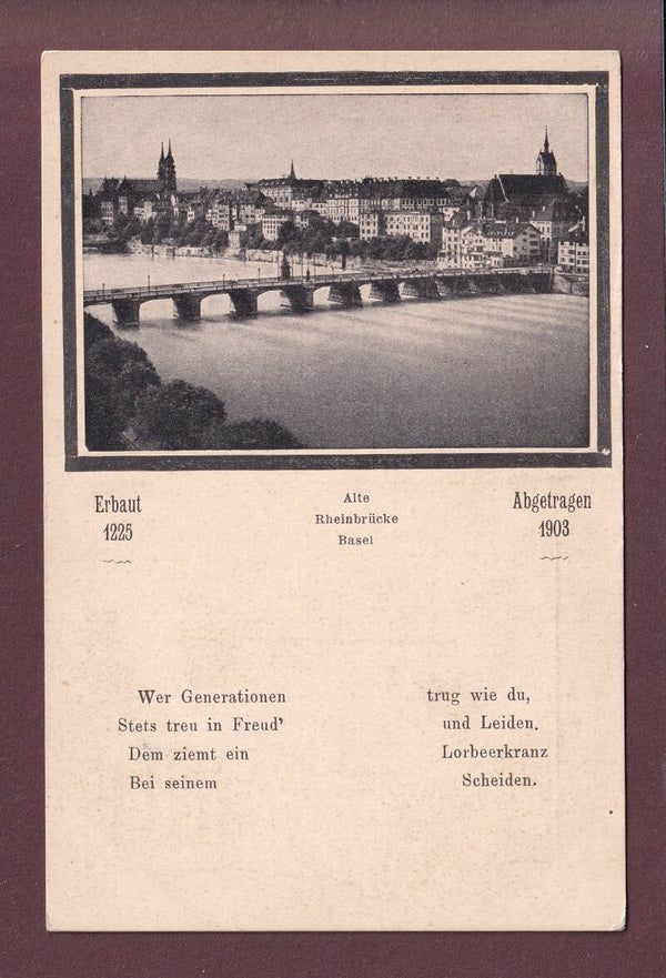 BASEL - Alte Rheinbrücke