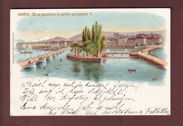 GENEVE Oû est la petite savoyarde ? - 1901 // pli d'angle //
