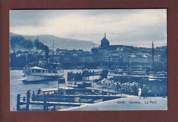 GENEVE - Le Port - Bateau CGN - 1932