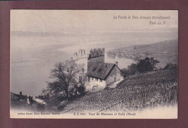 TOUR DE MARSENS - Cully - Verset - 1908
