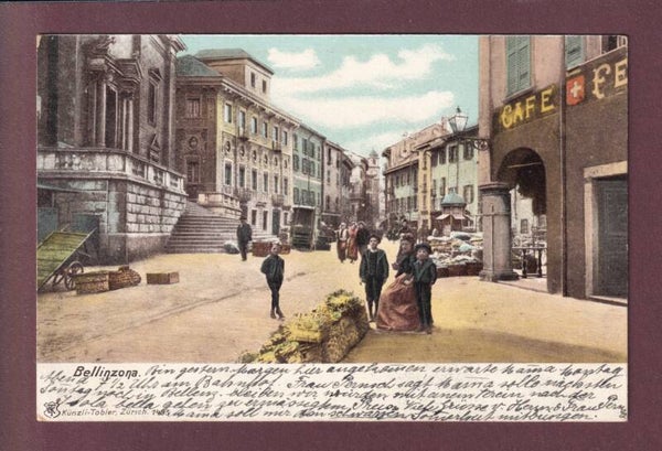 BELLINZONA - Piazza Cattedrale - 1905