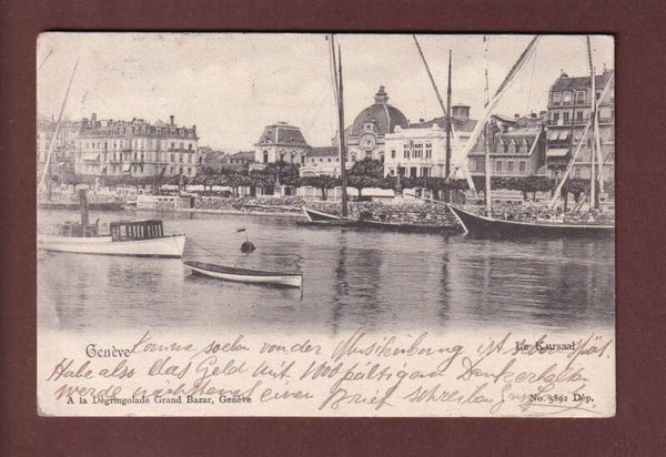 GENEVE - Kursaal depuis le lac - 1901