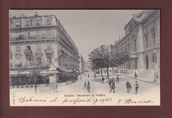 GENEVE - Boulevard du Théâtre - 1901