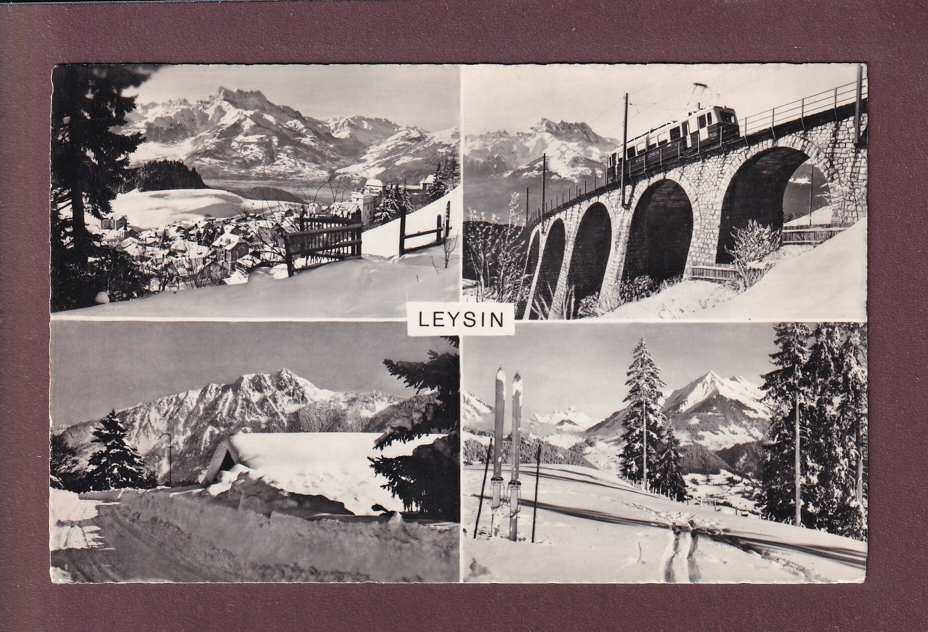 LEYSIN - 4 images - 1966