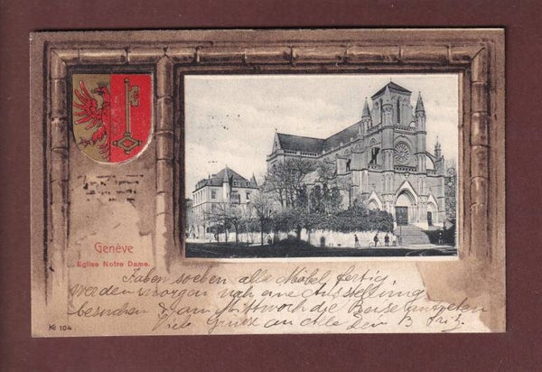 GENEVE - Eglise Notre Dame - Blason - 1901
