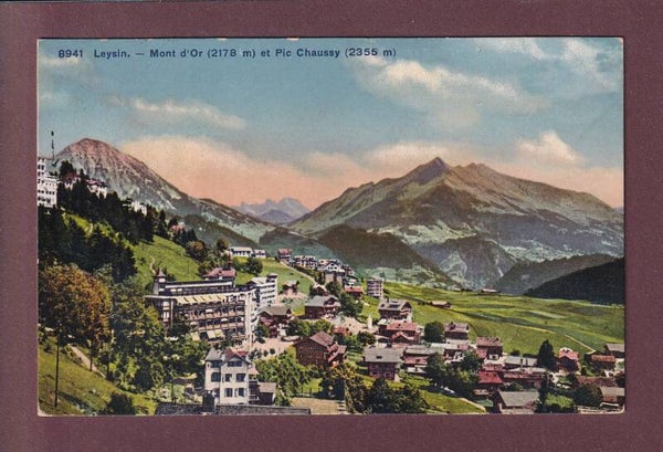 LEYSIN - Mont d'Or - Pic Chaussy - 1919
