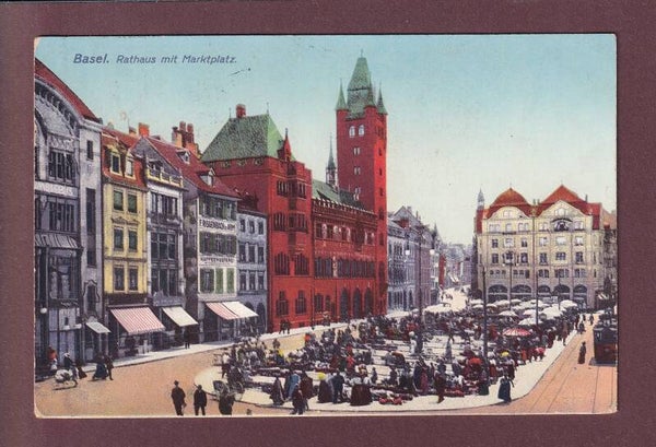 BASEL - Marktplatz - 1911
