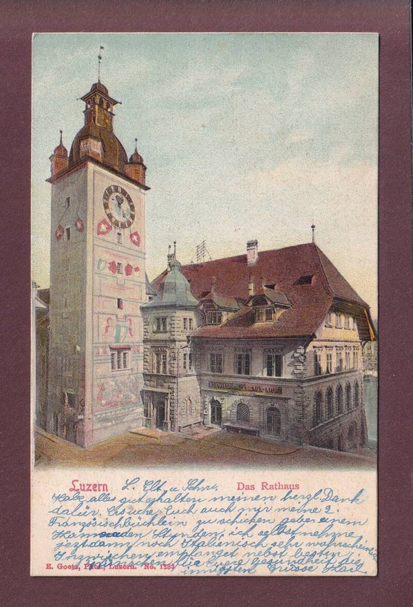 LUZERN - Rathaus - 1902