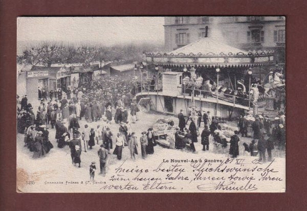 Le nouvel an à GENEVE - 1902
