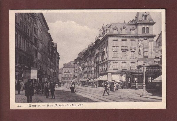 GENEVE - Rue Basse du Marché - 1910