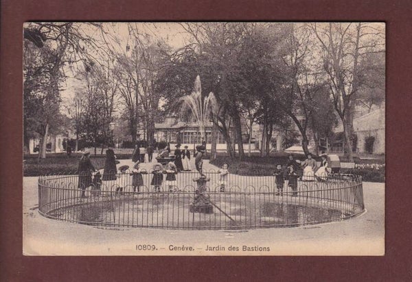 GENEVE - Jardin des Bastions - 1909