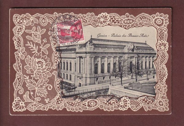 GENEVE - Palais des Beaux-Arts - Broderie - 1910