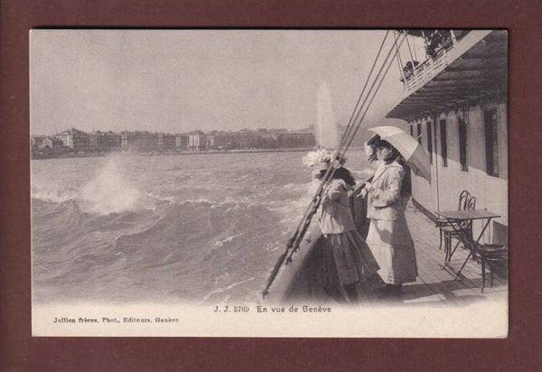GENEVE depuis le bateau - 1908
