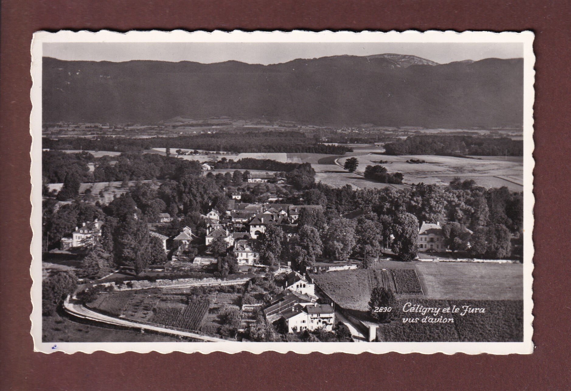 CELIGNY vu d'avion - 1959
