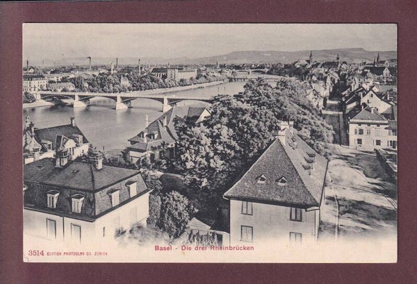BASEL - Die 3 Rheinbrücken