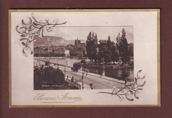 GENEVE - Île Rousseau - 1914
