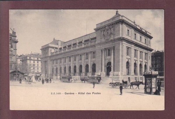 GENEVE - Hôtel des Postes - Tram - Attelage