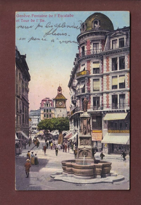 GENEVE - Fontaine de l'Escalade - 1913