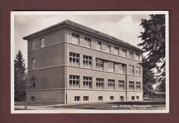 ST. GALLEN - Kantonsspital - ONA Abteilung - 1937