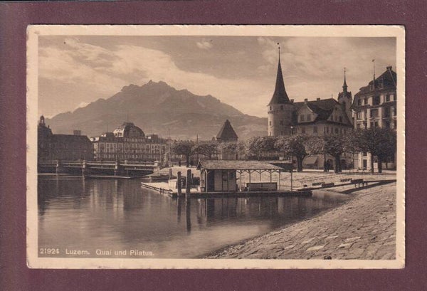 LUZERN - Quai - Pilatus - 1912