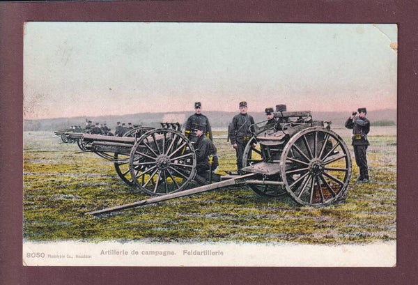MILITAIRE - Artillerie de campagne - 1915 Feldpost // pli d'angle //