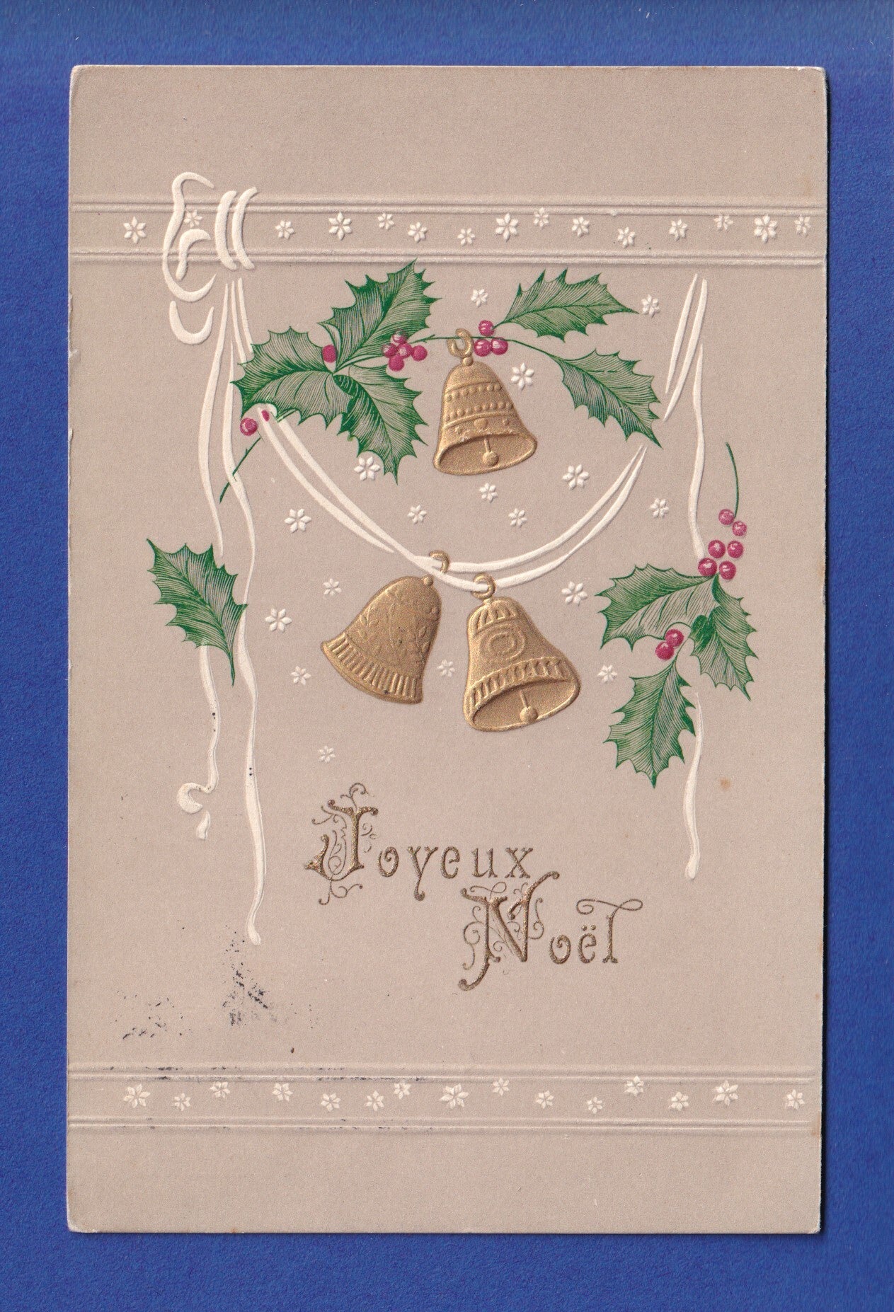 NOËL - Cloches - Houx - 1911