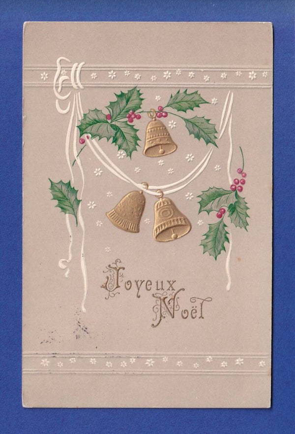 NOËL - Cloches - Houx - 1911