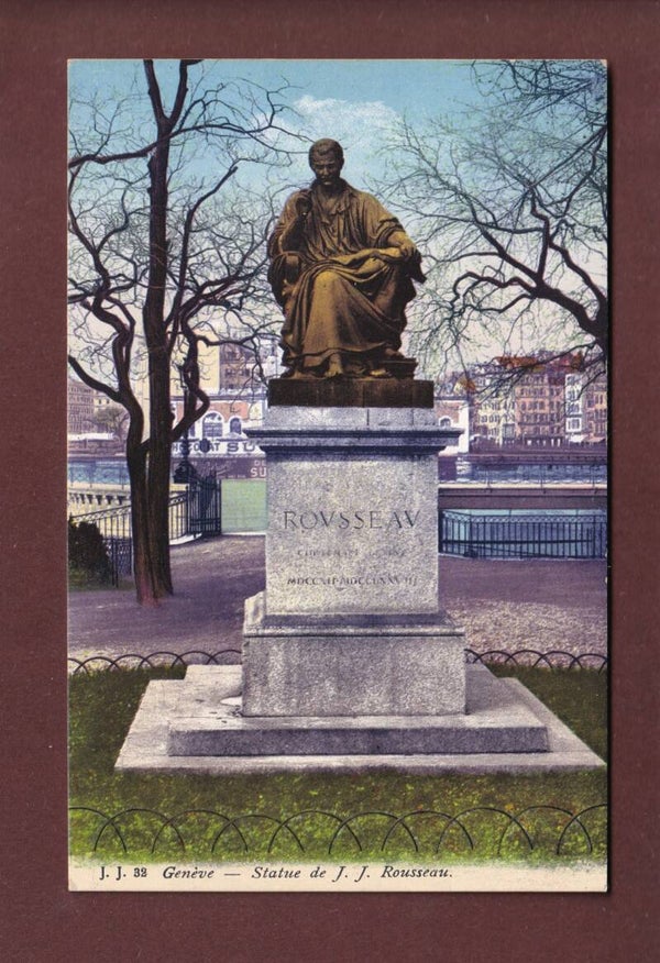GENEVE - Statue Rousseau