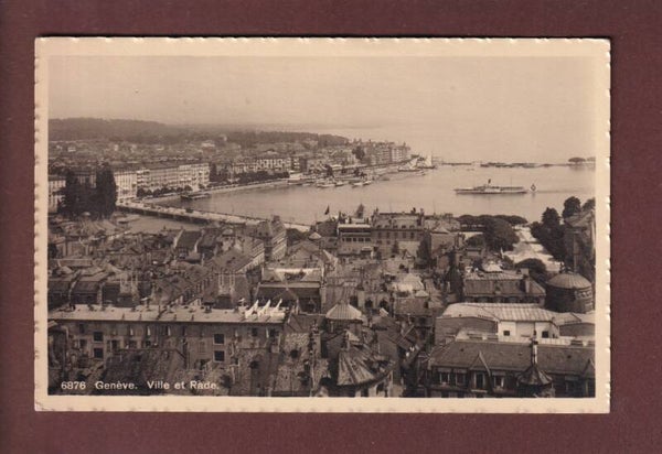 GENEVE - Vue partielle et Rade