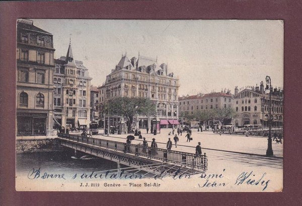 GENEVE - Place Bel-Air - 1906