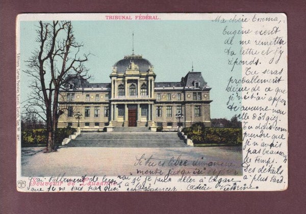 Souvenir de LAUSANNE - Tribunal fédéral - 1901