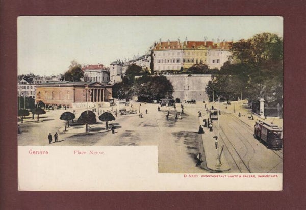 GENEVE - Place Neuve - tram