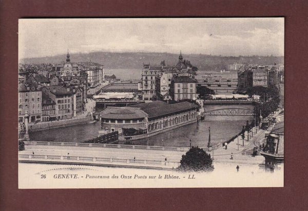 GENEVE - Les onze Ponts sur le Rhône