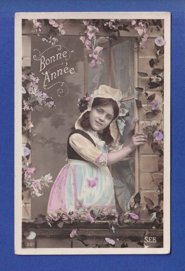 NOUVEL AN - Enfant - Fleurs - 1908