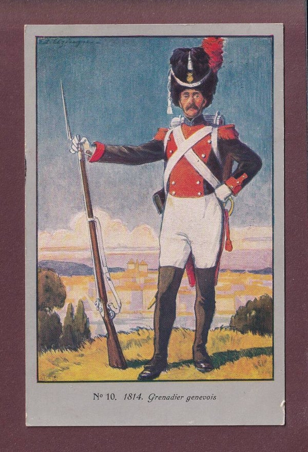 GRENADIER de GENEVE - 1914