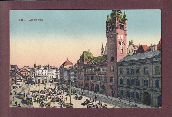 BASEL - Rathaus - Tram