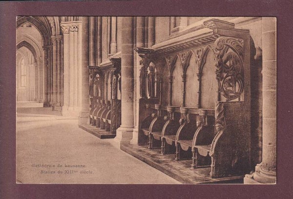 LAUSANNE - Cathédrale - Stalles