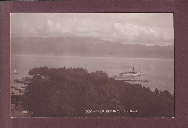 LAUSANNE - Ouchy - Départ de bateau CGN